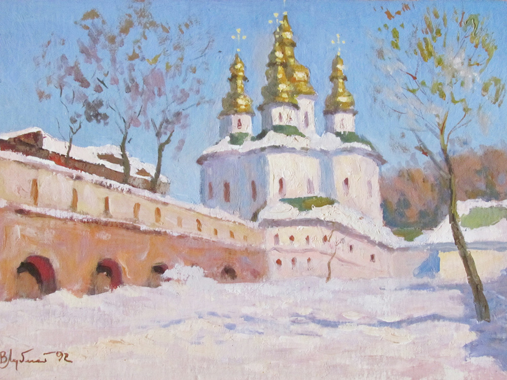 «Лавра взимку». Полотно, олія